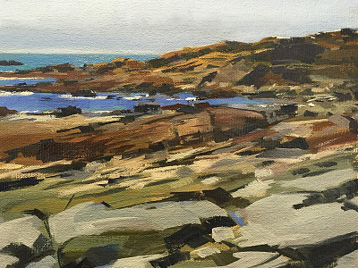 Laguna Beach 2 beach california landscape ocean oil painting pleinair realism representationalism rocks seascape