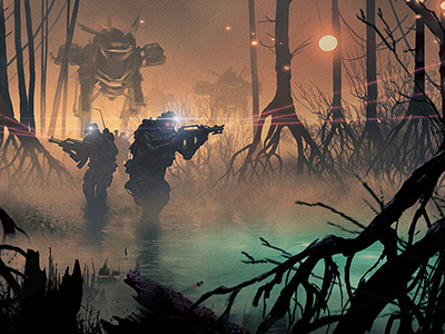 Rangers Approach armor characters concept design environment mech military mood production painting sci fi