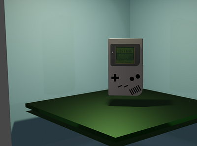 Gameboy 3d animation graphic design vector