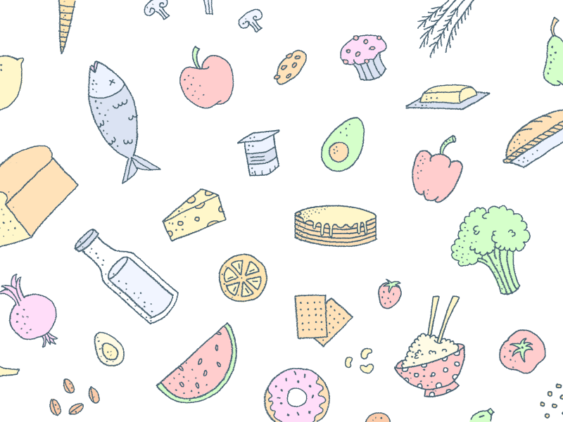 Food Illustration by Anya Lashenko on Dribbble