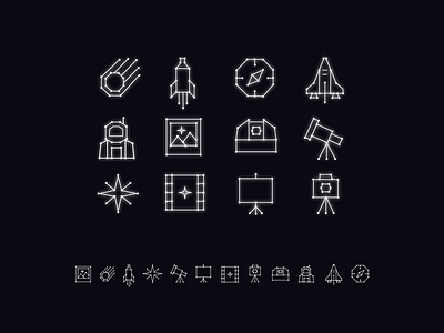 Space Week Icons