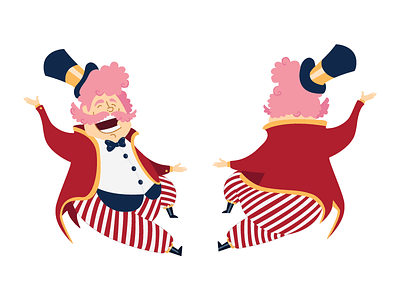 Boombini | Branding Character branding cartoon character circus cotton candy fairy floss flat happy pink vector