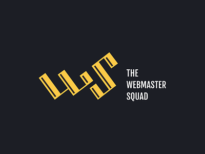The Webmaster Squad | Logo branding flat geometric initials logo logotype