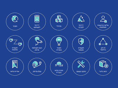 Wizeit | Icons blue futuristic icons illustration line icons reliable single weight line smart home