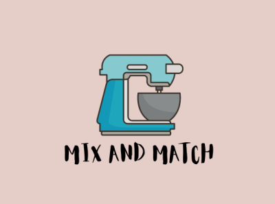 MIX AND MATCH branding design graphic design logo typography