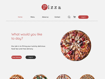 Pizza website (UI/UX) design figma ui uiux ux website