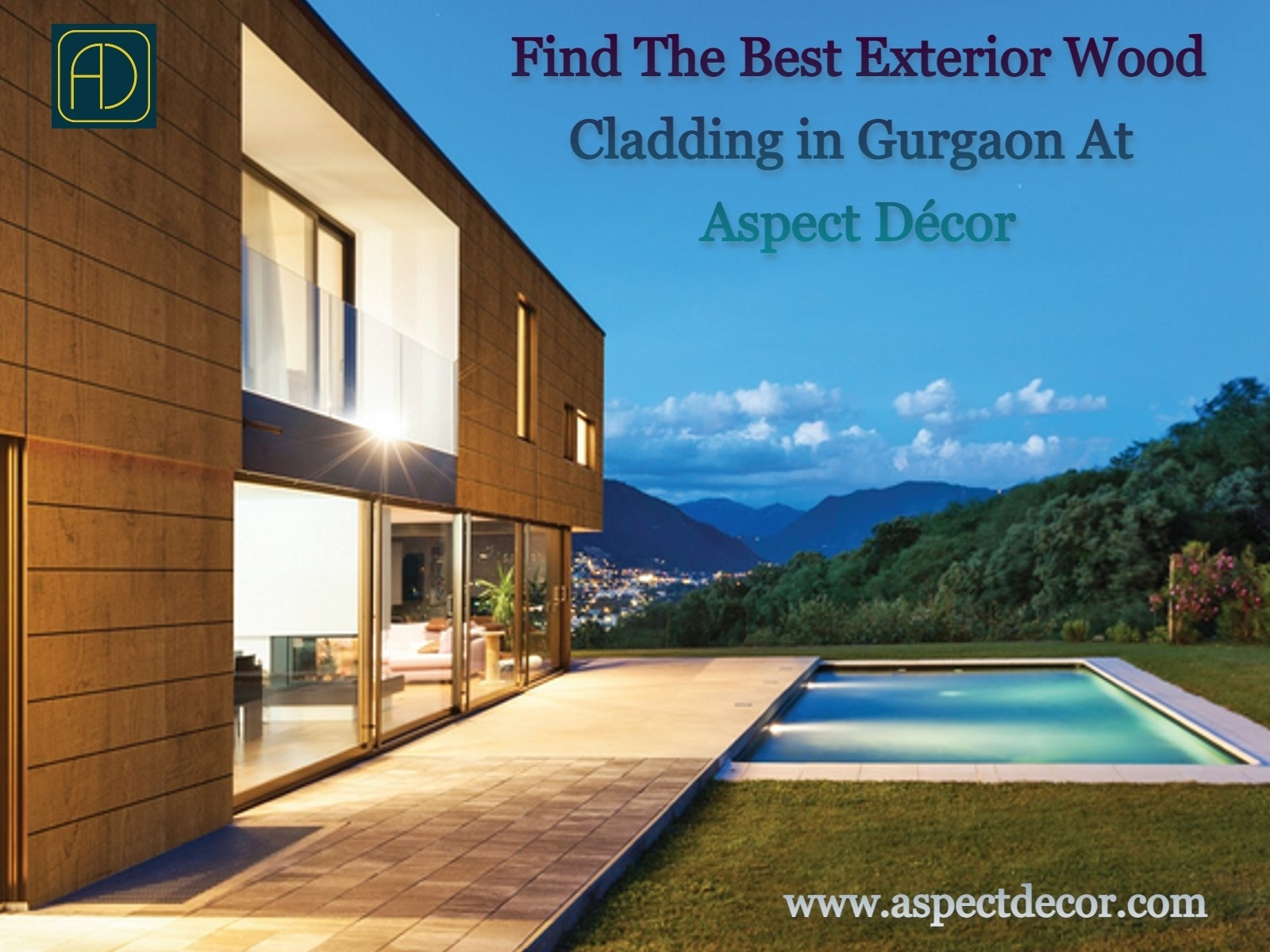 Find The Best Exterior Wood Cladding in Gurgaon At Aspect Décor by