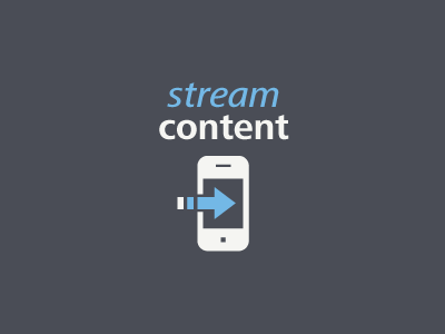 Stream Content brand icon logo mobile