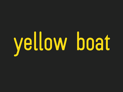 Yellow Boat Typeface font friendly simple type typeface yellow