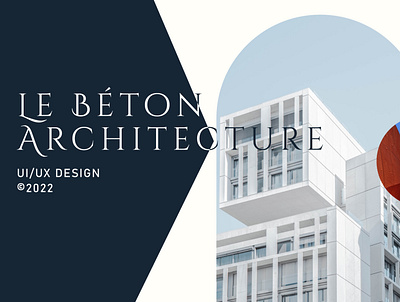 Le Béton Architecture design figma graphic design ui ux web web design website