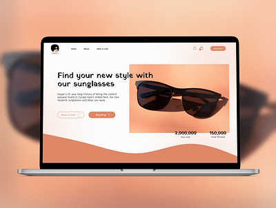 Harper's Sunglasses design figma ui ux web web design
