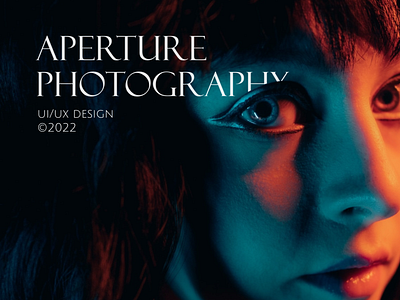 Aperture Photography design figma graphic design ui ux web web design