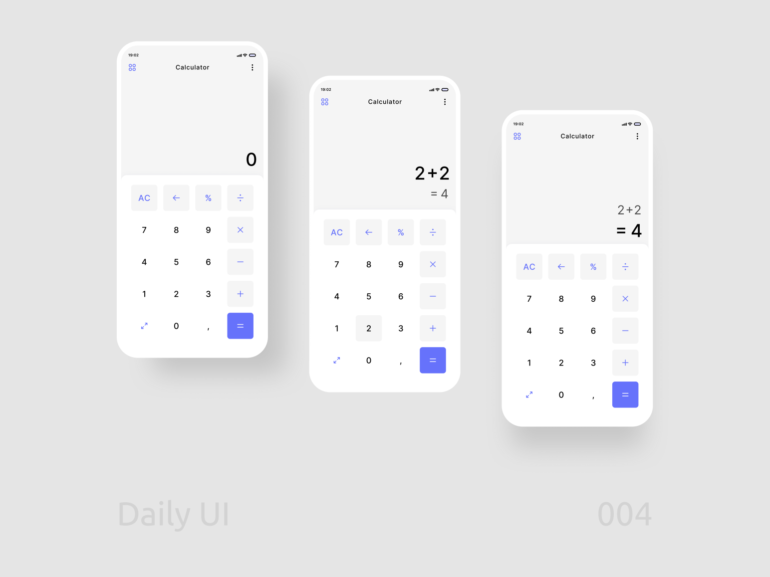 Daily Ui 004 Calculator by Anna Fed on Dribbble
