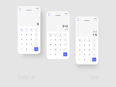 Daily Ui 004  |  Calculator
