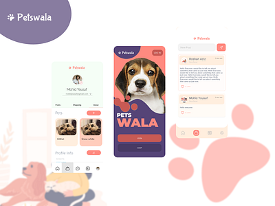 Petswala front end development mobile application ui ux