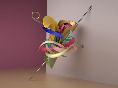 Object No.1 3d abstract artist c4d cinema4d design frankstella illustration inspiration inspired sculpture stella