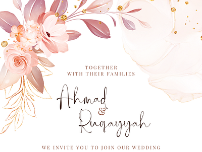 Wedding Invitation Card design graphic design