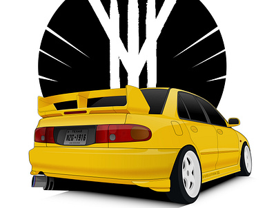 Mitsubishi Lancer EVO III branding cars design evo iii graphic design illustration jdm lancer logo mitsubishi ui