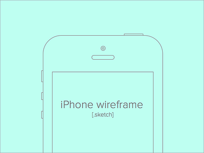 iPhone Wireframe for Sketch .sketch downloads free freebie grid iphone print print out sketch wireframe