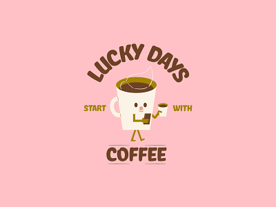 Coffee to go! cafe characterdesign coffee coffeebrand coffeelogo coffeeshop cute cute art design illustration