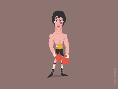 Rocky III (1982) art boxer character design characterdesign design digital art humor illustration illustration art illustrator movies netflix rocky sylvesterstallone vector