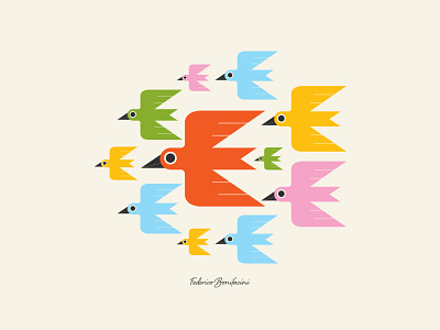 FREEDOM animals bird bird icon birds children colors design fly flying freedom graphic design happy icon illustration pájaros stylish vector