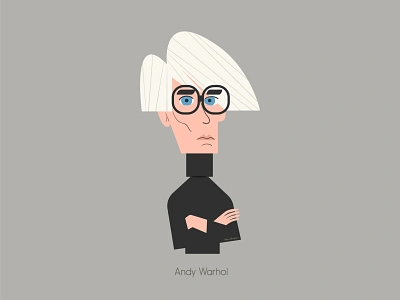 WARHOL andy warhol andywarhol art character character design design digital art federico bonifacini illustration popart portrait vector warhol