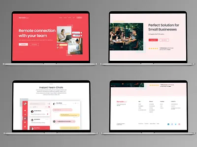Remotie App - Website Design app figma product design ui ui ux ux website design