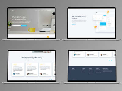 Tidy Website - Website Design figma product design ui ux website building website design