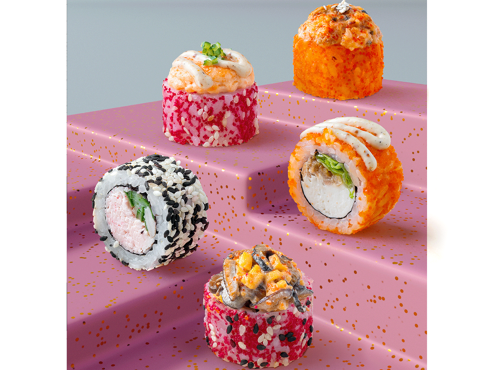 Key visual pipeline asian food cinema4d fastfood octane retouch sushi