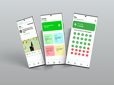 Mobile Beverages Store app branding design ui