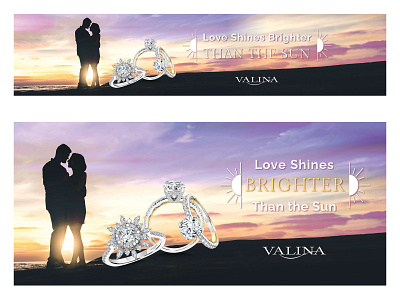 Social Media Theme: Love Shines Brighter Than the Sun branding design graphic design social media web banner