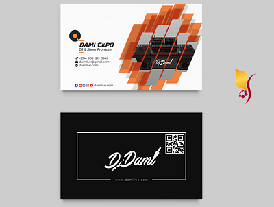 A simple Business Card Design branding business card complementary card design