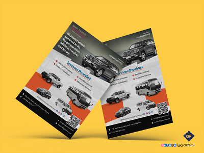 Flyer for Nikky Taurus animation branding car flyer design design flyer design graphic design interaction design leasing car logo motion graphics renting car ui ux vehicle flyer