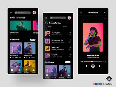 Remix of a music app animation branding design graphic design illustration interaction design logo music app music playing app streaming app ui ux vector