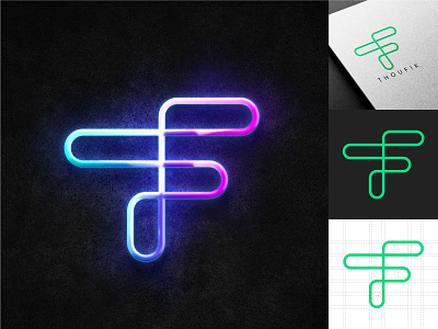 TF logo design branding design geometric graphic design illustration logo process symmetric