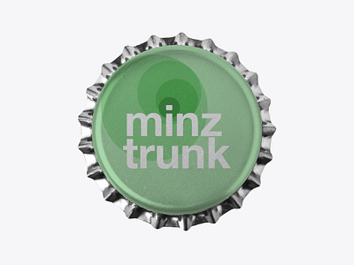 minztrunk Bottle Cap brand branding design flat icon identity logo minimal type typography vector