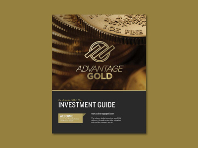 Advantage Gold Investment Guide graphic design