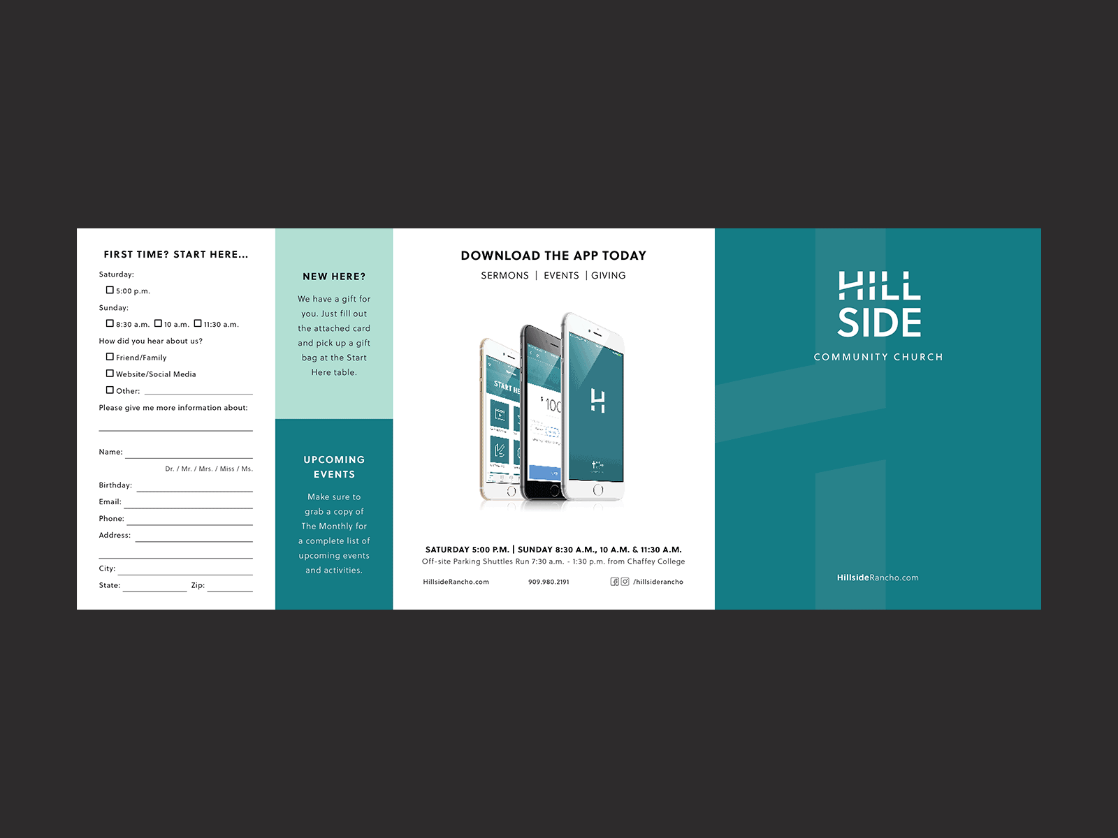 Hillside Worship Guide graphic design