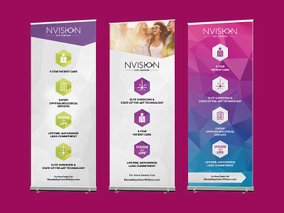 NVision Roll Up Banners graphic design