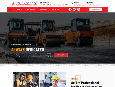 RTC Qatar https://www.rtc-qatar.com/ creative web design design ui ui ux user interface design ux web design website