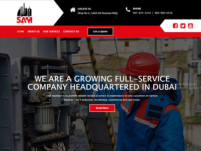 Samtech Dubai creative web design design ui ui ux user interface design ux website