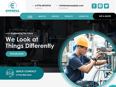 Empresa Qatar creative web design design ui ui ux user interface design ux website