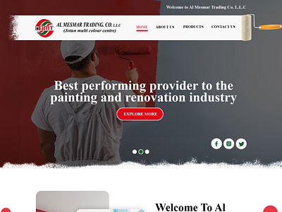 Al Mesmar Trading creative web design design ui ui ux user interface design ux website