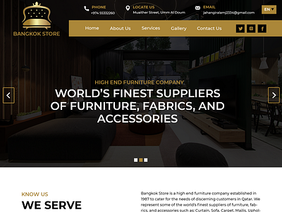 Bangkok Store Qatar creative web design design ui ui ux user interface design ux website