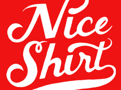 Niceshirt hand drawn typography