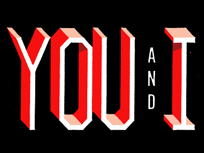 You and I typography