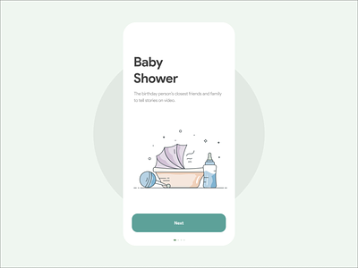 (iOS) Mobile App to share curated stories app baby design ios loved ones mobile mother stories story ui ux