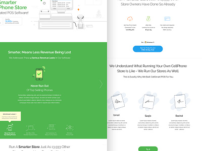 Re-Design Website for CellSmartPOS iconography icons pos redesign revenue smarter website