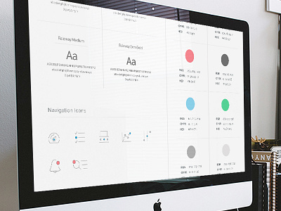 Style Guide - Web App color fonts icons palette saas style guide ui ux